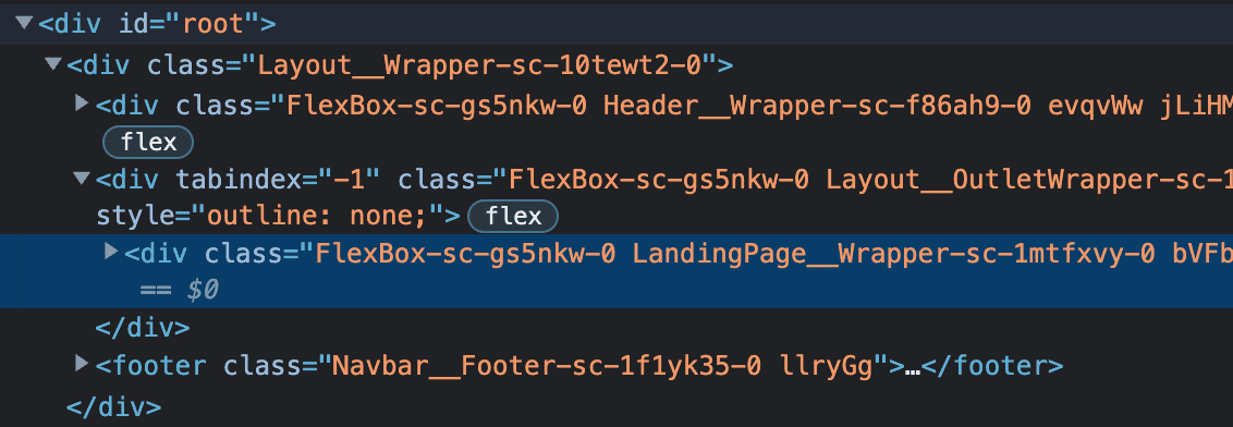 css 클래스 네임에 컴포넌트 이름 표시